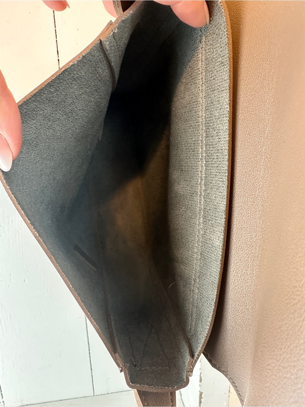 Messenger Bag Faux Leather Brown Fall Crossbody Adjustable Strap - Picture 10 of 12